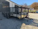 Texas Bragg Landscape 7' x 16' Tandem Axle Utility Trailer 3.5K
