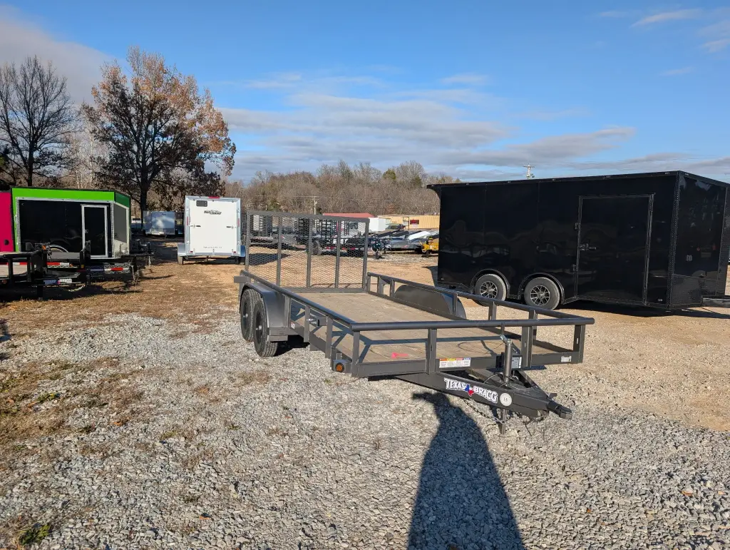 Texas Bragg Light Pipe Top 6.5' x 16' Tandem Axle Utility Trailer 3.5K