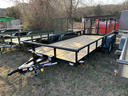 Texas Bragg Light Pipe Top 6.5' x 14' Tandem Axle Utility Trailer 3.5K 