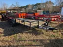 Texas Bragg Light Pipe Top 6.5' x 16' Tandem Axle Utility Trailer 3.5K