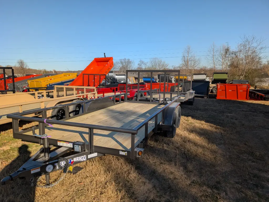 Texas Bragg Light Pipe Top 6.5' x 16' Tandem Axle Utility Trailer 3.5K