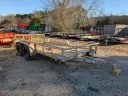 Texas Bragg Light Pipe Top 6.5' x 14' Tandem Axle Utility Trailer w/Dovetail 3.5K