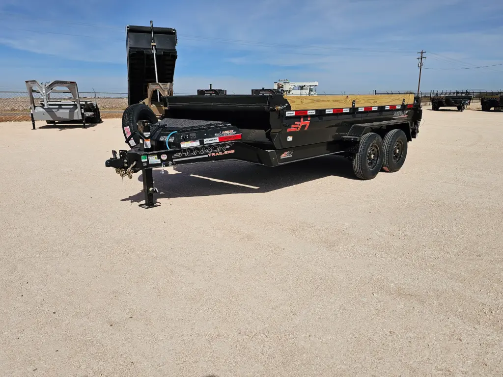 Horizon EZ7 14' Dump Trailer - (2) 7K Axles