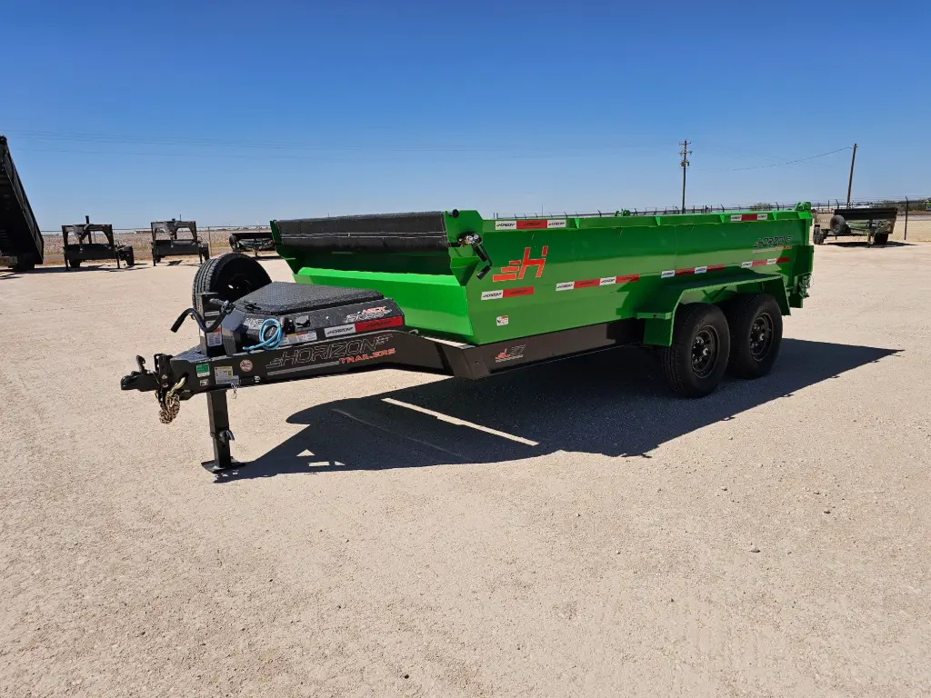 Horizon LZ7 14' Dump Trailer - (2) 7K Axles
