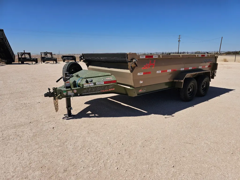 Horizon LZ7 14' Dump Trailer - (2) 7K Axles