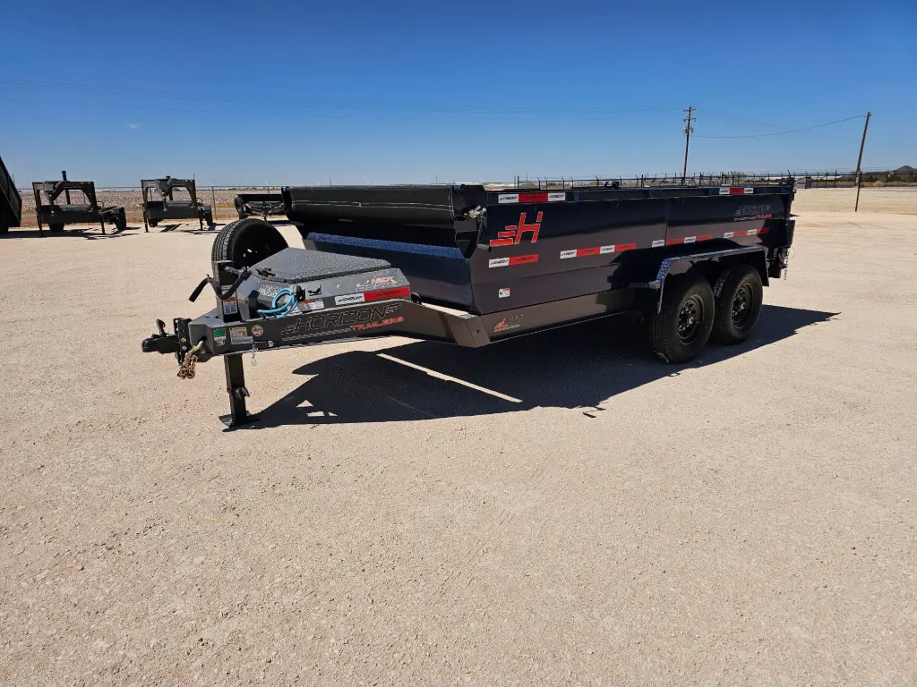 Horizon LZ7 14' Dump Trailer - (2) 7K Axles