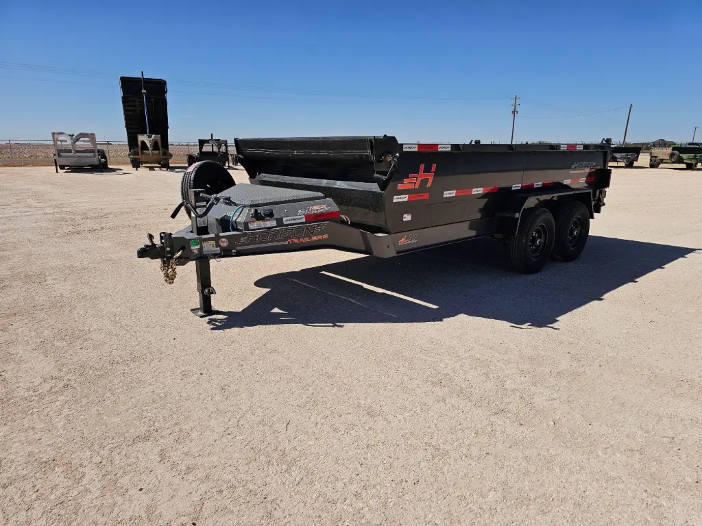 Horizon LZ7 14' Dump Trailer - (2) 7K Axles