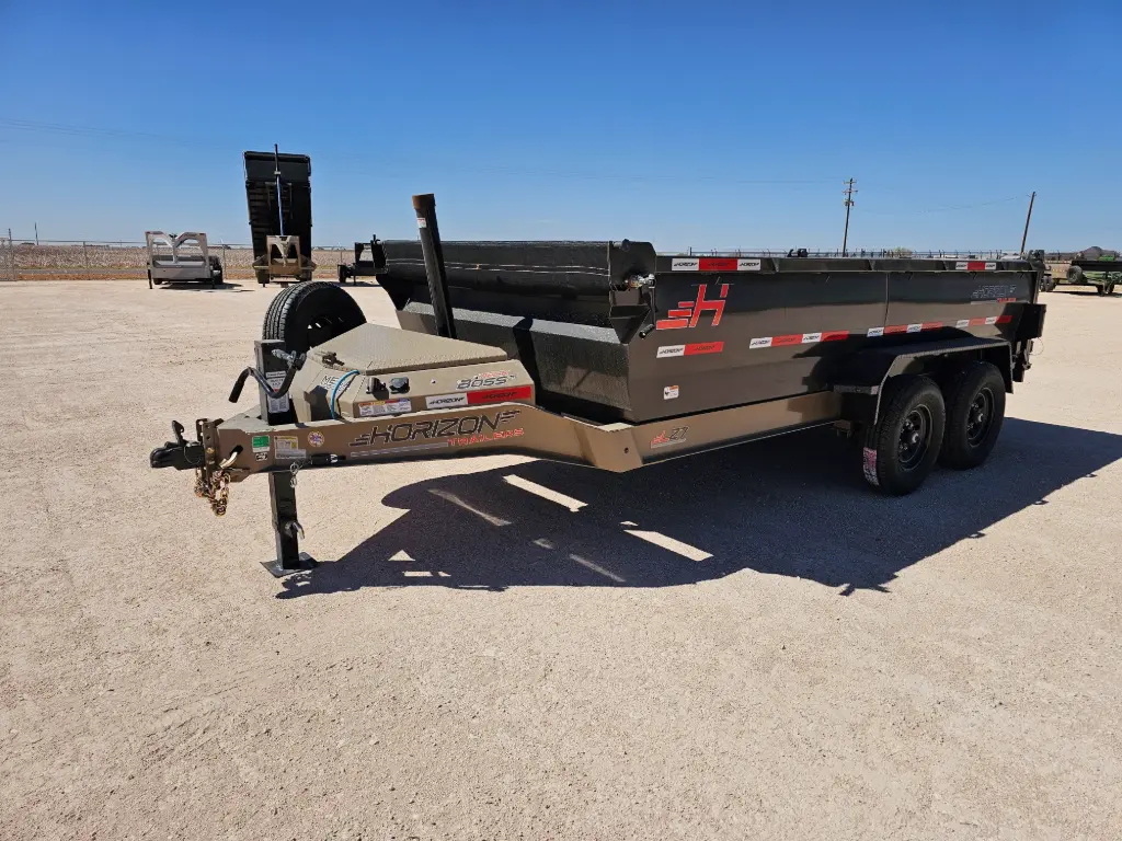 Horizon LZ7 14' Dump Trailer - (2) 7K Axles