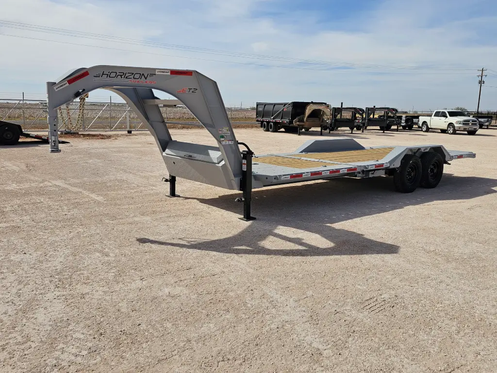 Horizon ETZ 24' Drive Over Fender Gooseneck Tilt Trailer (16'+6') - (2) 8K Axles