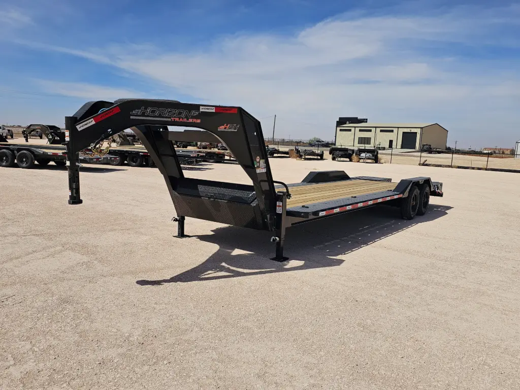 Horizon HEH 26' Drive Over Fender Gooseneck Equipment Trailer (23'+3') - (2) 10K Axles