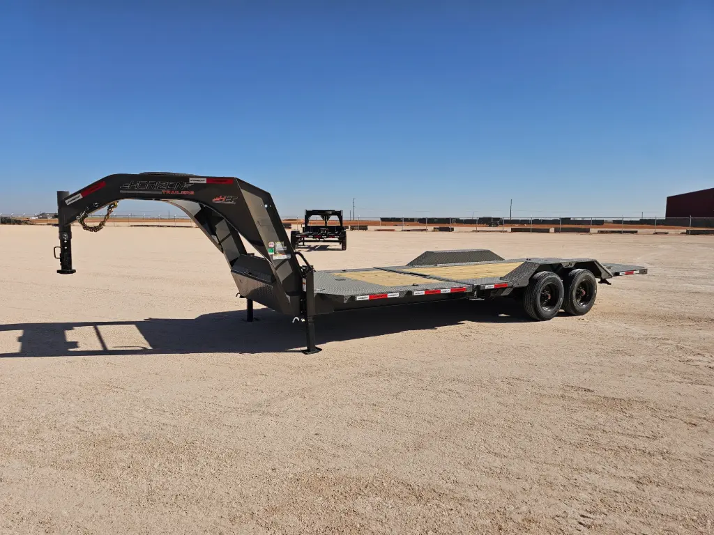 Horizon HET 24' Drive Over Fender Gooseneck Tilt Trailer (16'+8') - (2) 10K Axles