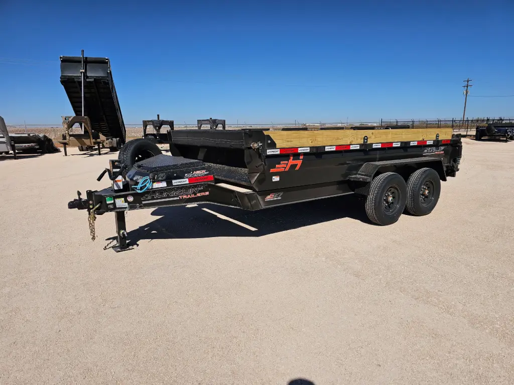 Horizon EZ7 14' Dump Trailer - (2) 7K Axles