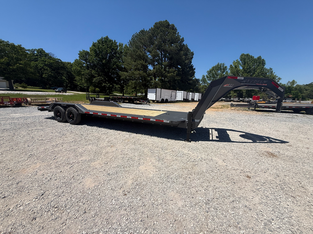 Horizon HEH 26' Drive Over Fender Gooseneck Equipment Trailer (23'+3') - (2) 10K Axles 