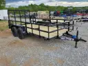 Texas Bragg Pipe Top 6.5' x 14' Tandem Axle Utility Trailer 3.5K 