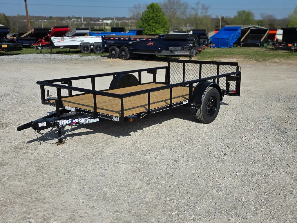 Texas Bragg Light Pipe Top 6.5' x 12' Utility Trailer 3.5K 