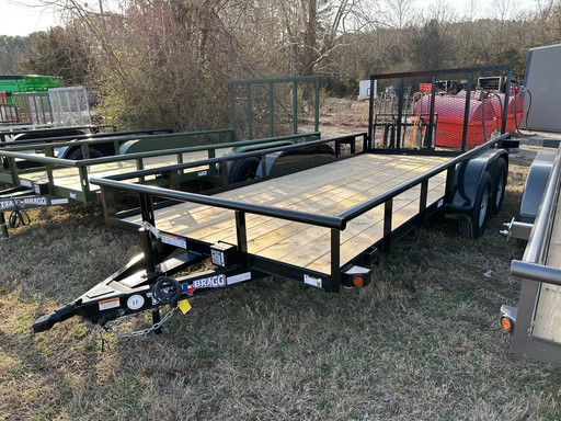 [60136] Texas Bragg Light Pipe Top 6.5' x 14' Tandem Axle Utility Trailer 3.5K 