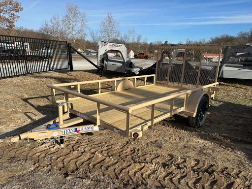 [60721] Texas Bragg 6 X 12 Pipe Utility Trailer 3.5K