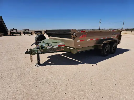 [15933] Horizon LZ7 14' Dump Trailer - (2) 7K Axles