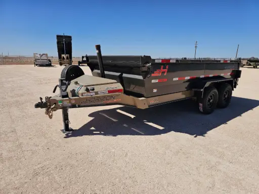 [15888] Horizon LZ7 14' Dump Trailer - (2) 7K Axles