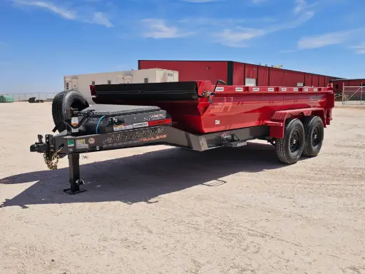 [15065] Horizon HZ7 14' Dump Trailer - (2) 7K Axles
