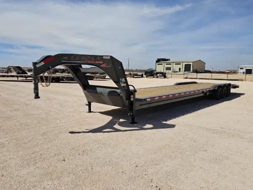 [15126] Horizon EWZ 40' Gooseneck Driveover Fender Equipment Trailer (36'+4') - (3) 7K Axles