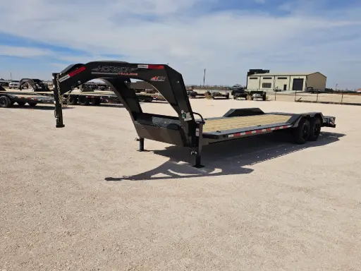 [16116] Horizon HEH 24' Drive Over Fender Gooseneck Equipment Trailer (21'+3') - (2) 10K Axles