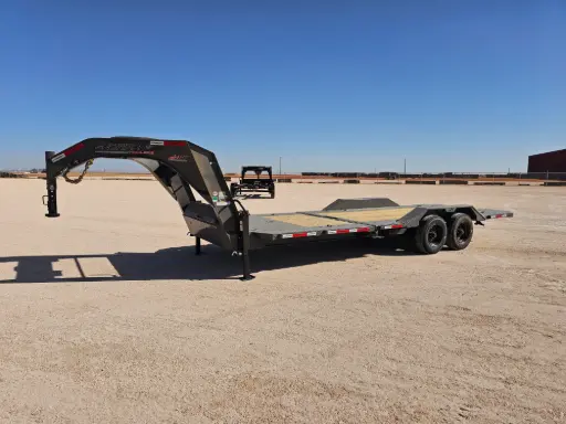 [16003] Horizon HET 24' Drive Over Fender Gooseneck Tilt Trailer (16'+8') - (2) 10K Axles