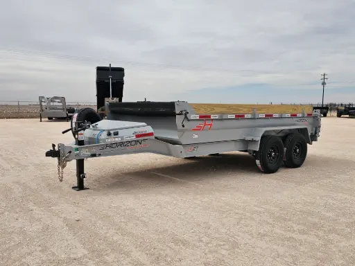 [15853] Horizon EZ7 14' Dump Trailer - (2) 7K Axles