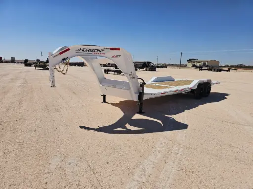 [16857] Horizon HET 24' Drive Over Fender Gooseneck Tilt Trailer (16'+8') - (2) 10K Axles