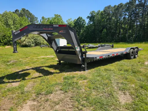 [10521] Horizon HET 26' Tilt Drive Over Fender Gooseneck Trailer 10K (16'+10') 